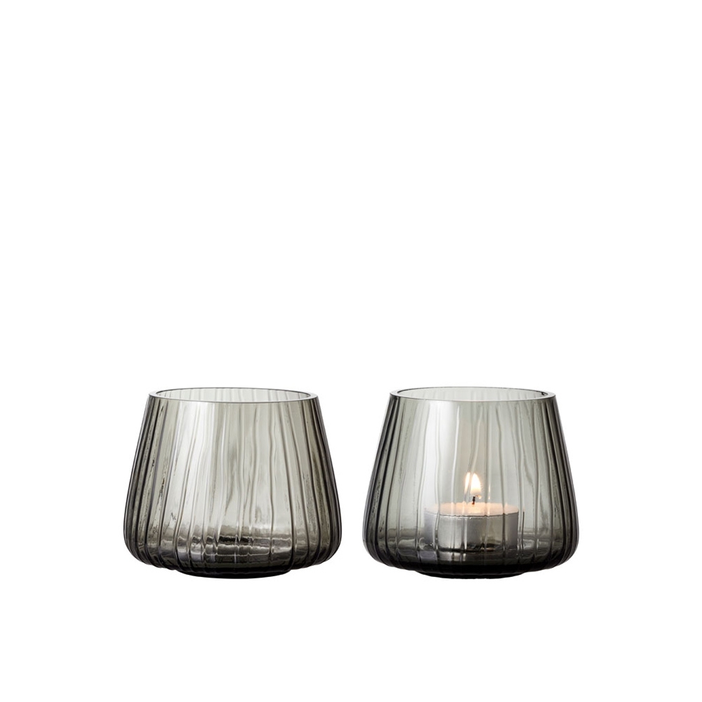 Bitz - Kusintha Teelichthalter - 2er Set - Grau Bitz - Kusintha Teelichthalter - 2er Set - Grau