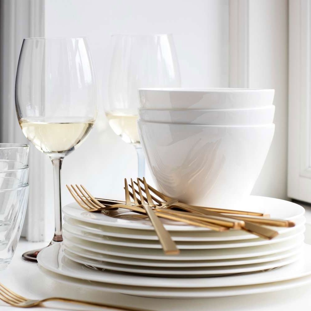 Bitz - Flacher Teller - 27 cm - Bone White Porzellan Bitz - Flacher Teller - 27 cm - Bone White Porzellan