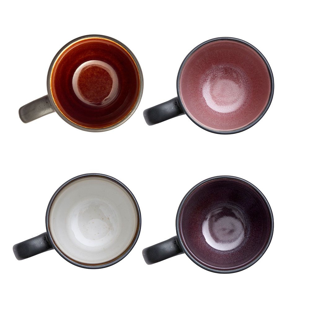 Bitz - Mug with handle - 300 ml - Set of 4 Bitz - Mug with handle - 300 ml - Set of 4