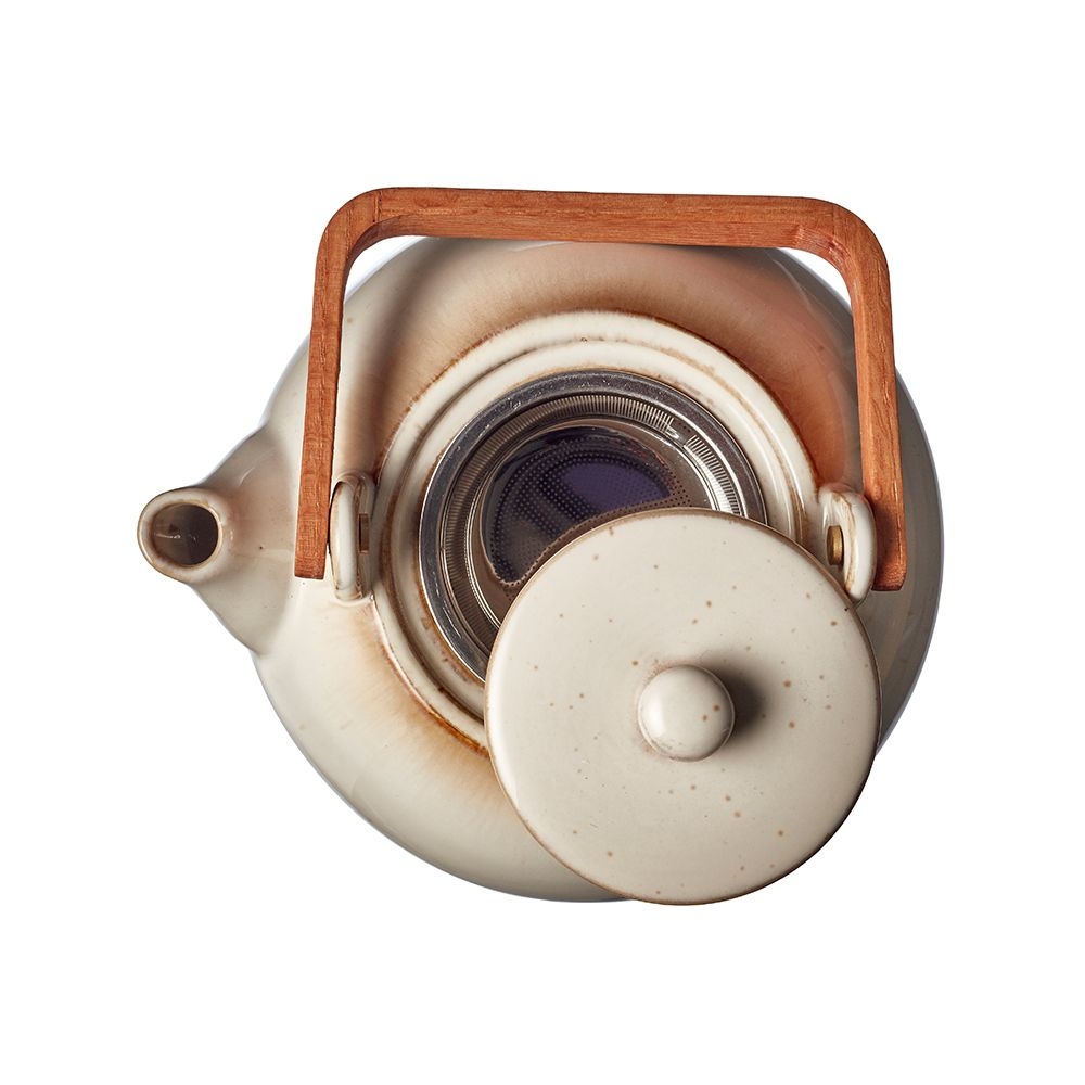 Bitz - Teapot with tea strainer - 1.2 L - cream Bitz - Teapot with tea strainer - 1.2 L - cream