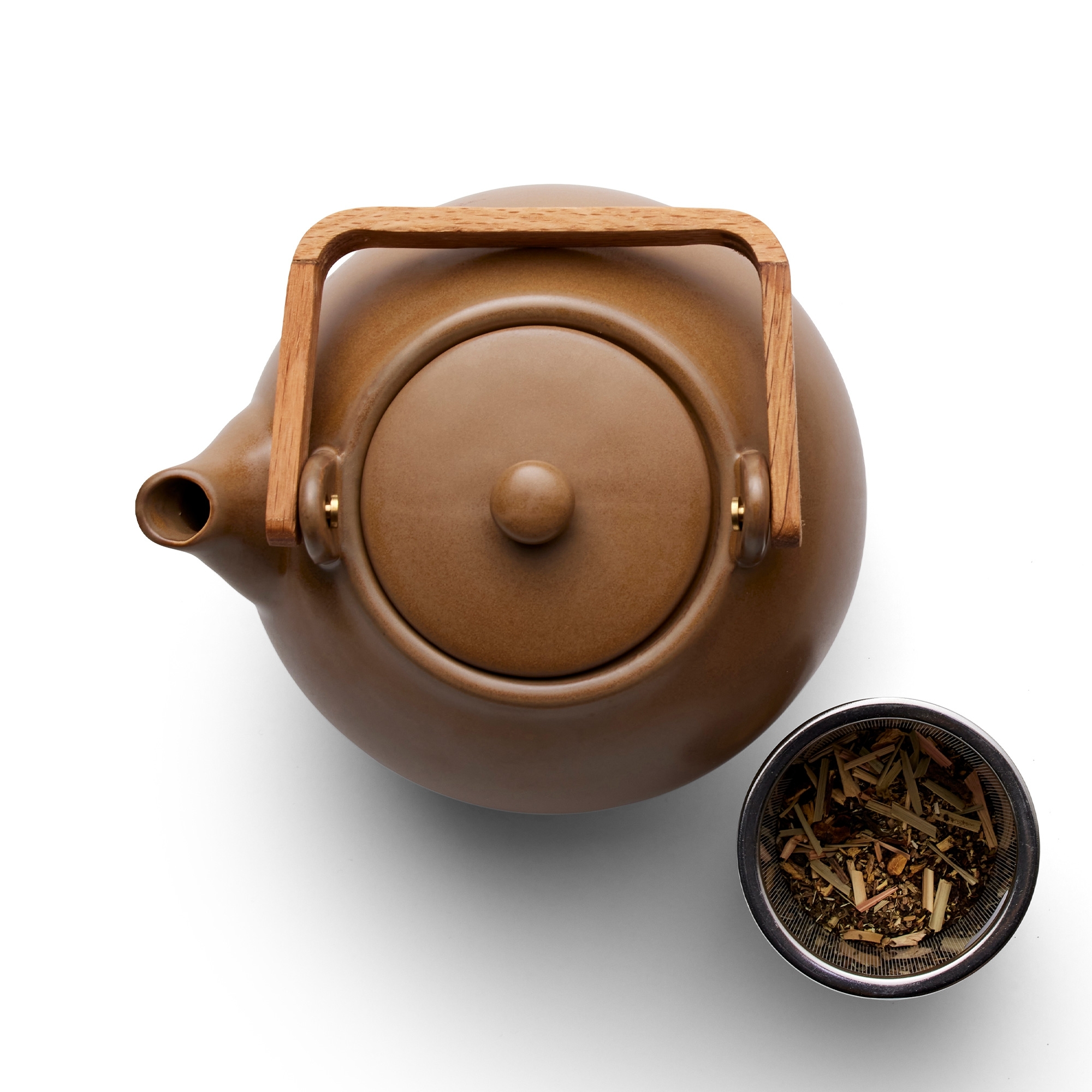 Bitz - Teapot with tea strainer - 1.2 L -  Wood Bitz - Teapot with tea strainer - 1.2 L -  Wood