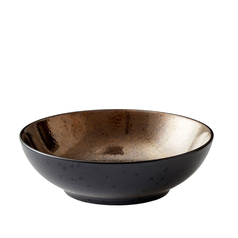 Bitz - Salatschüssel - 24 cm - Schwarz/Bronze