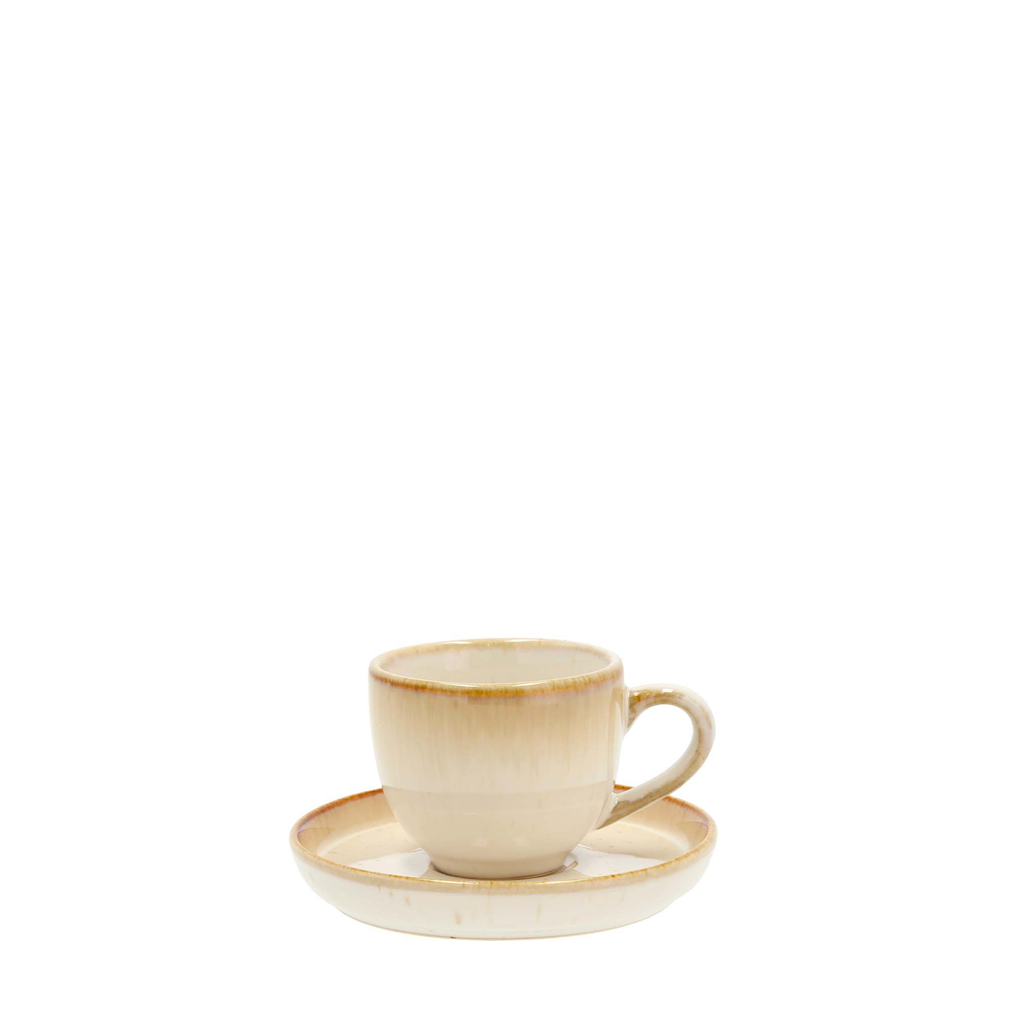 Bitz - Espresso cup with handle and saucer - 7cl Bitz - Espresso cup with handle and saucer - 7cl