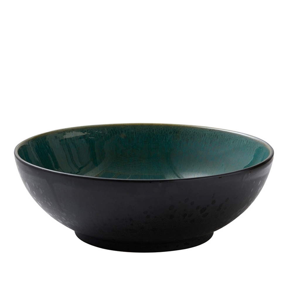 Bitz - salad bowl - 30 cm - Black/Green Bitz - salad bowl - 30 cm - Black/Green