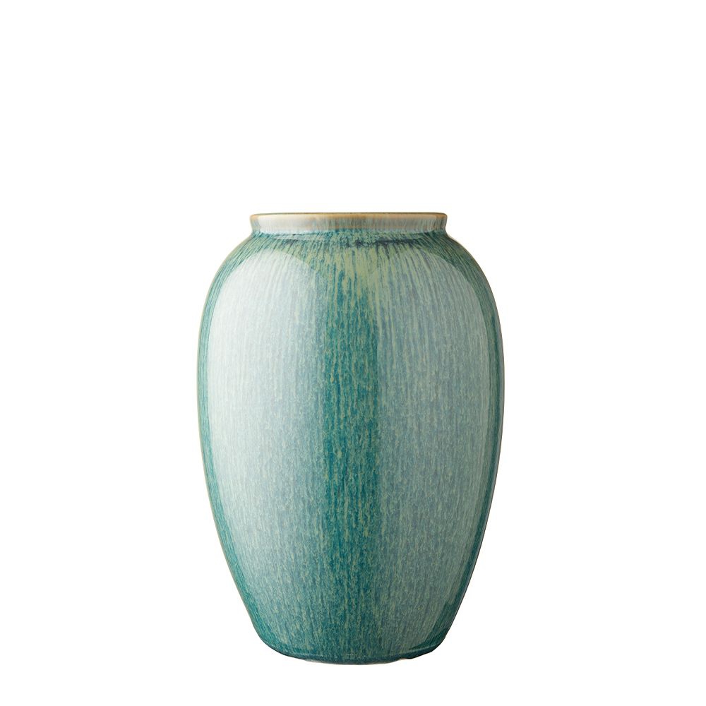 Bitz - Steingut Vase - 25 cm - Grün