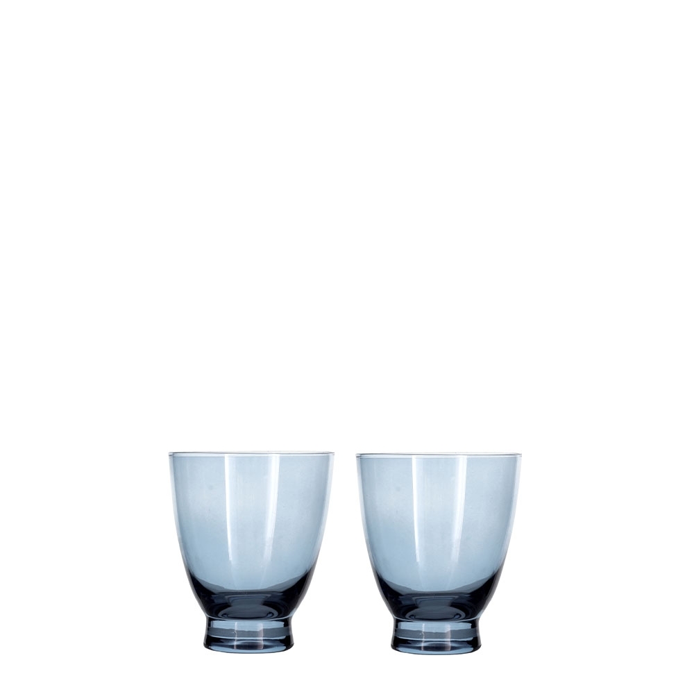 Bitz - Water glass Statue set - 250 ml - dark blue Bitz - Water glass Statue set - 250 ml - dark blue