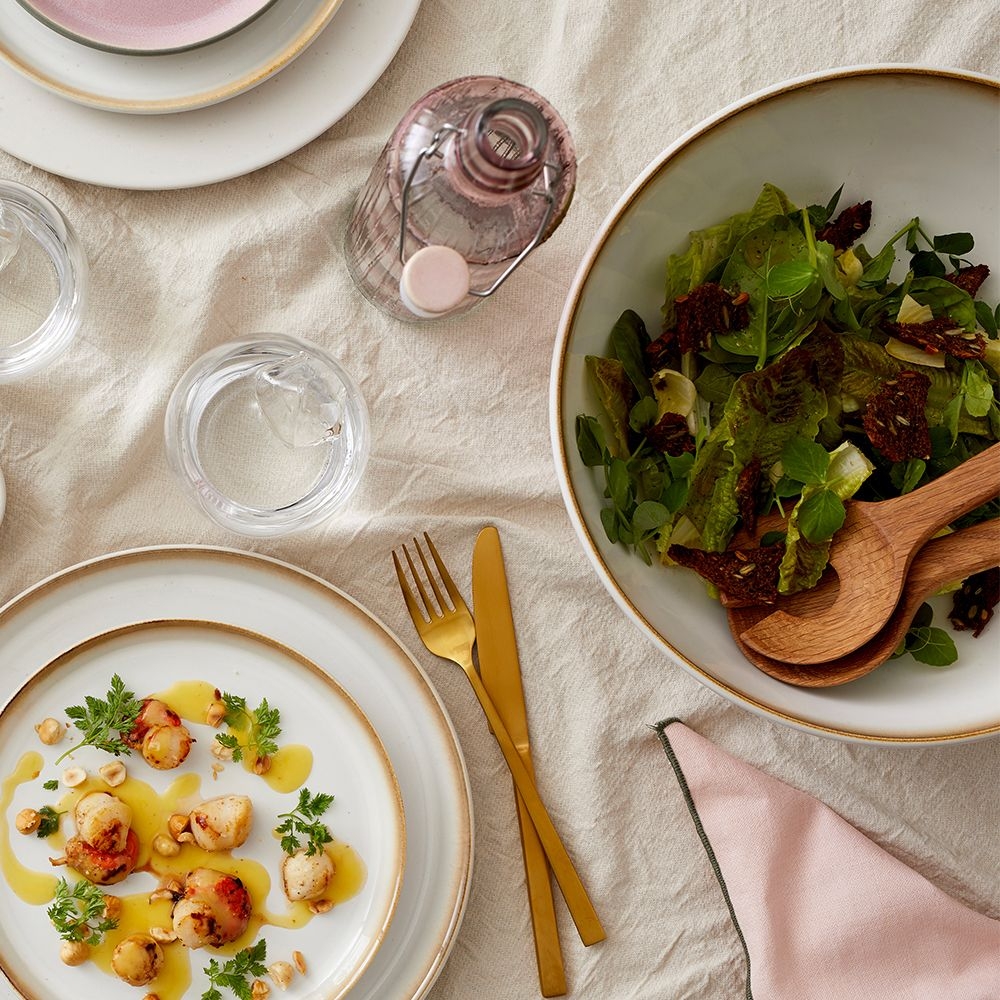 Bitz - salad bowl - 30 cm - Creme/Creme Bitz - salad bowl - 30 cm - Creme/Creme