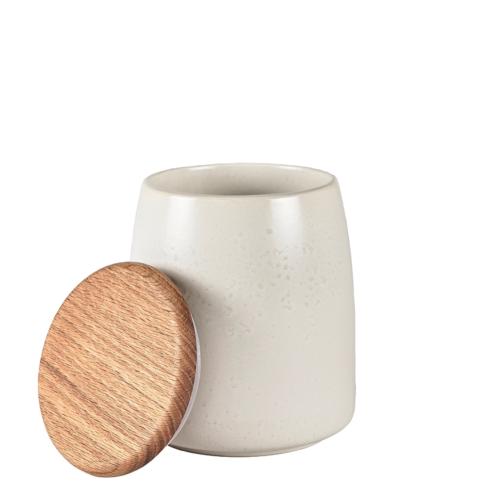 Bitz - Vorratsbehälter mit Deckel - 16,5 cm - Matt Creme Bitz - Vorratsbehälter mit Deckel - 16,5 cm - Matt Creme