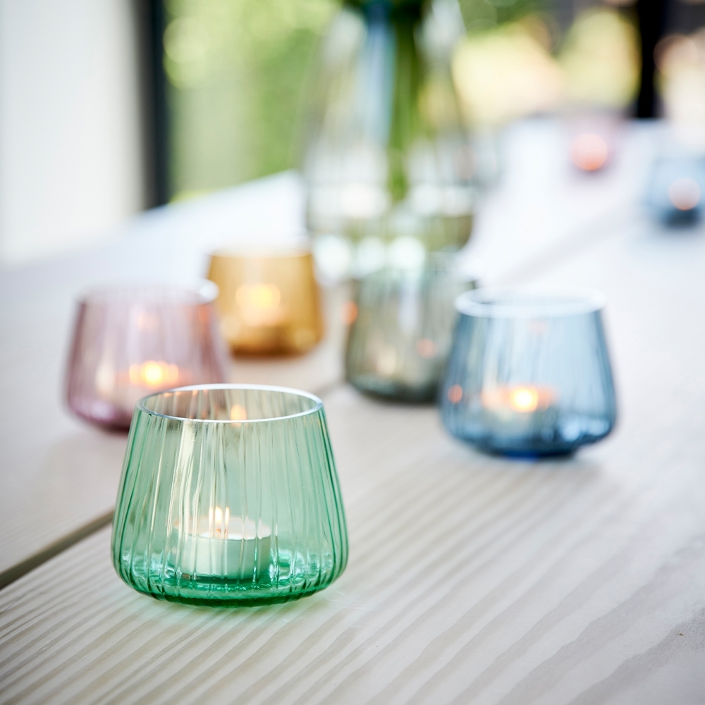 Bitz - Kusintha tealight holder - Set of 2 - green Bitz - Kusintha tealight holder - Set of 2 - green