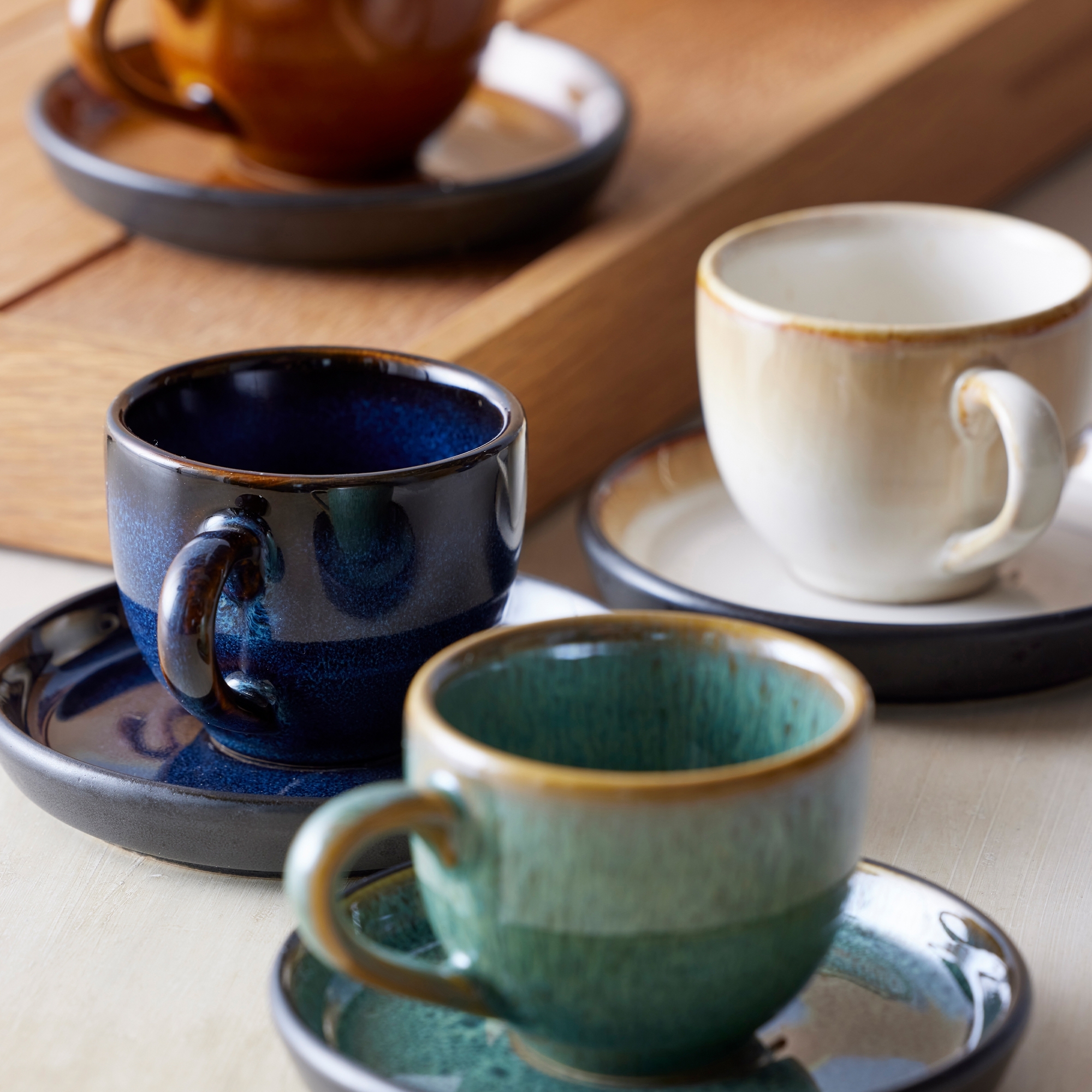 Bitz - Espressotasse mit Henkel und Untertasse - 7cl Bitz - Espressotasse mit Henkel und Untertasse - 7cl