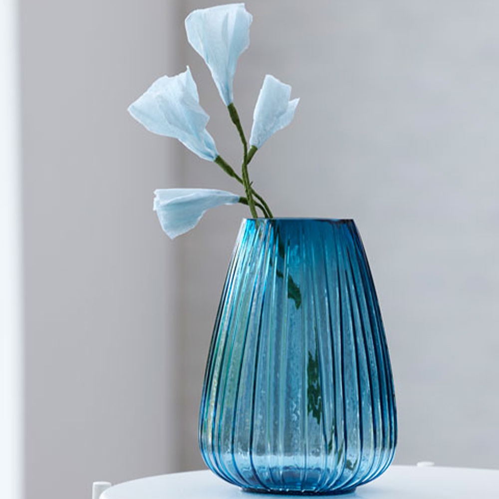 Bitz - Kusintha Vase - 22 cm - Dunkelblau