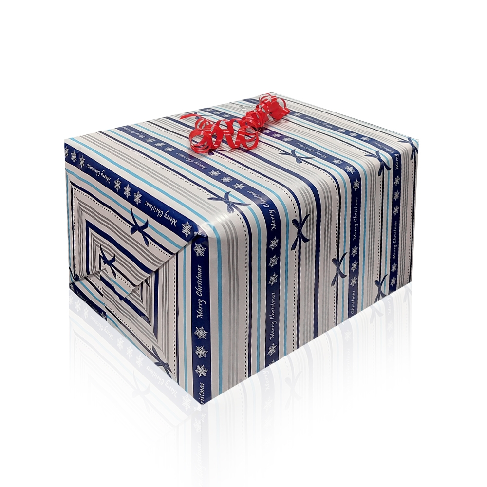 Geschenk mit Culinaris Xmax-Geschenkpapier verpackt