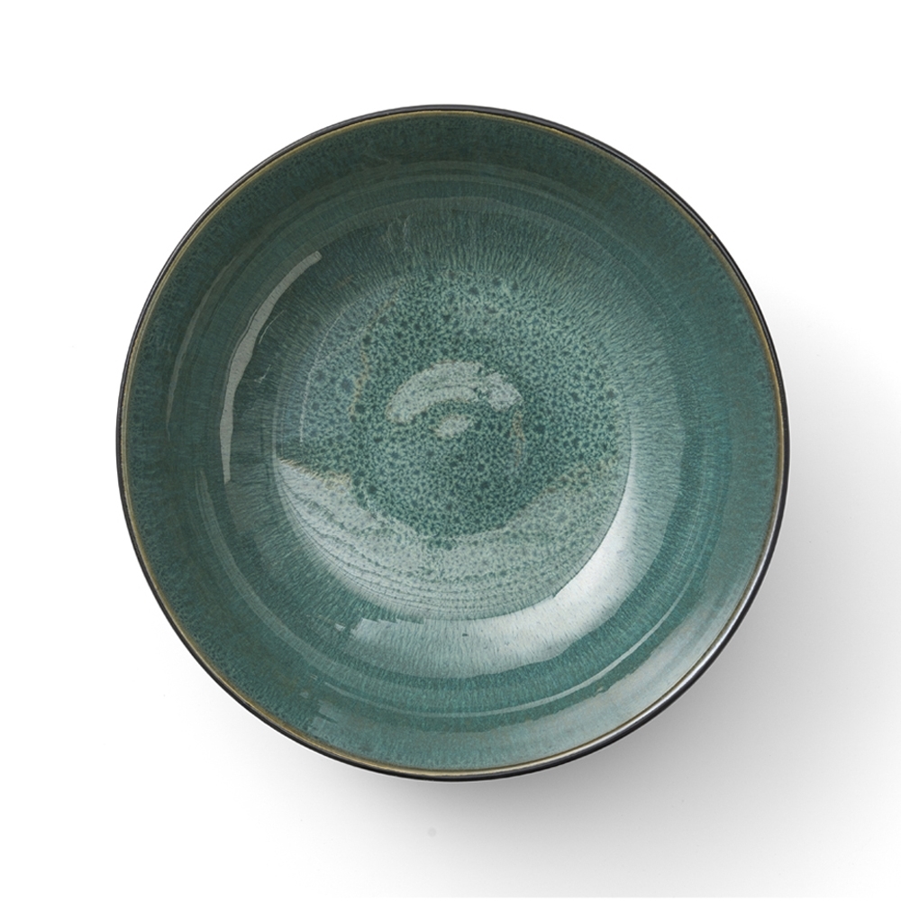 Bitz - salad bowl - 30 cm - Black/Green Bitz - salad bowl - 30 cm - Black/Green