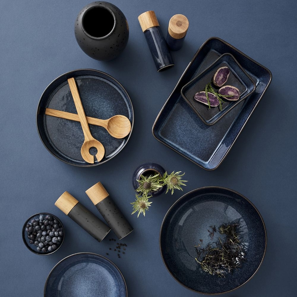 Bitz - Salatschüssel - 30 cm - Schwarz/Dunkelblau Bitz - Salatschüssel - 30 cm - Schwarz/Dunkelblau