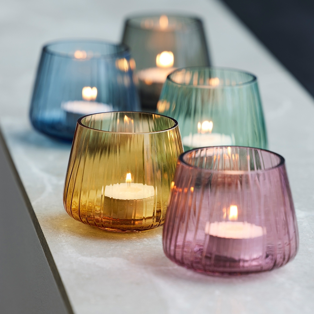 Bitz - Kusintha Teelichthalter - 2er Set - Dunkelblau Bitz - Kusintha Teelichthalter - 2er Set - Dunkelblau