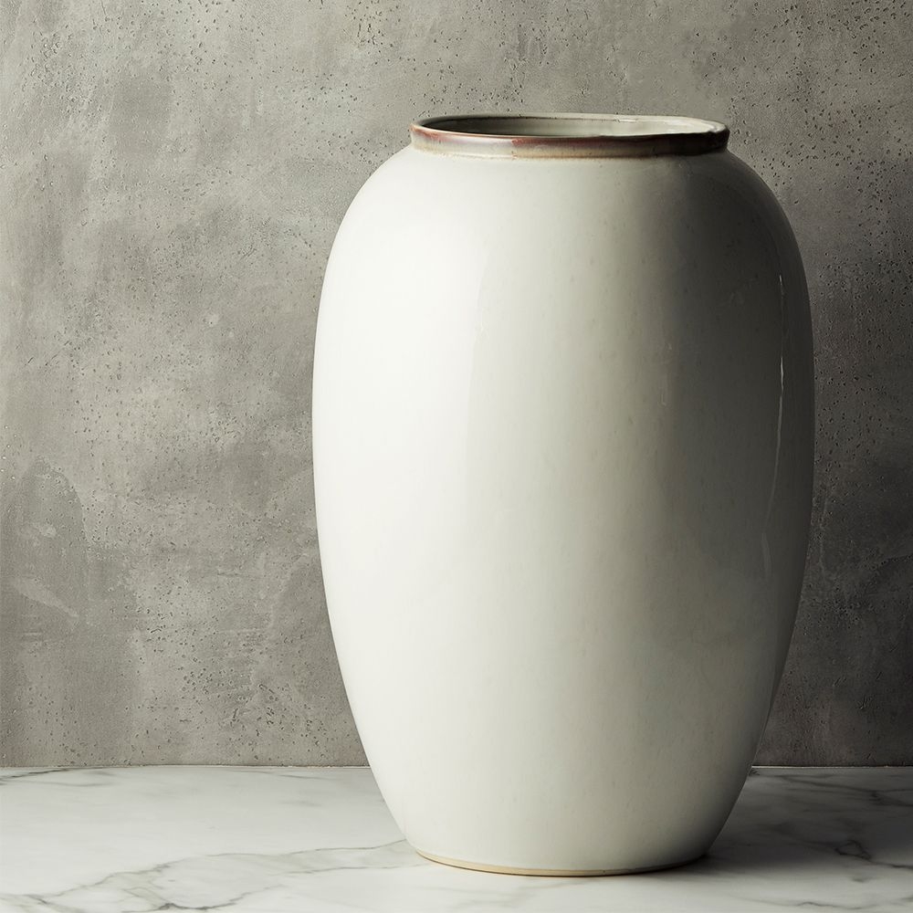 Bitz - Steingut Vase - 50 cm - Creme Bitz - Steingut Vase - 50 cm - Creme