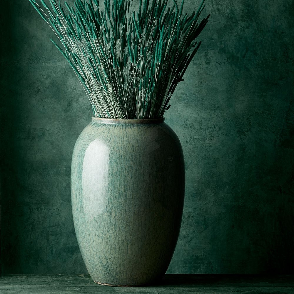 Bitz - Steingut Vase - 50 cm - Grün Bitz - Steingut Vase - 50 cm - Grün