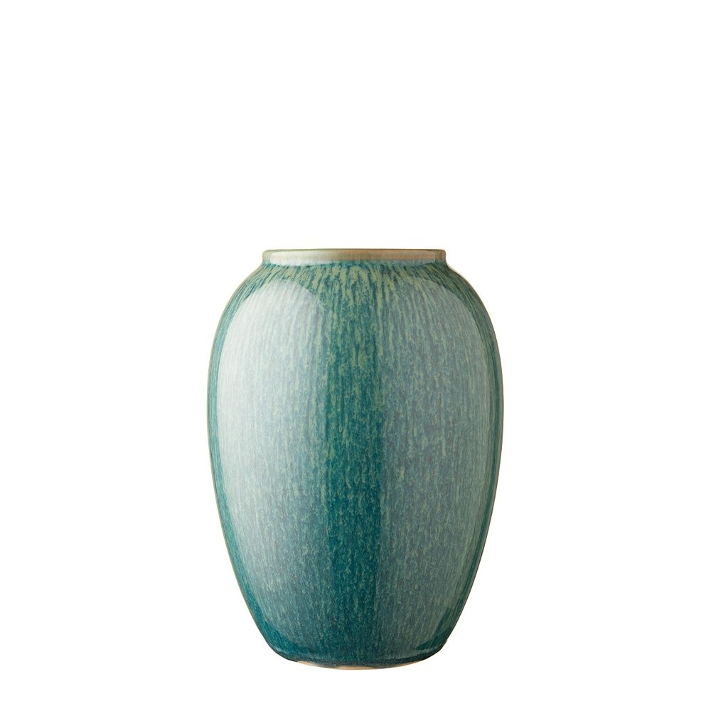 Bitz - Stoneware Vase - 20 cm - green Bitz - Stoneware Vase - 20 cm - green
