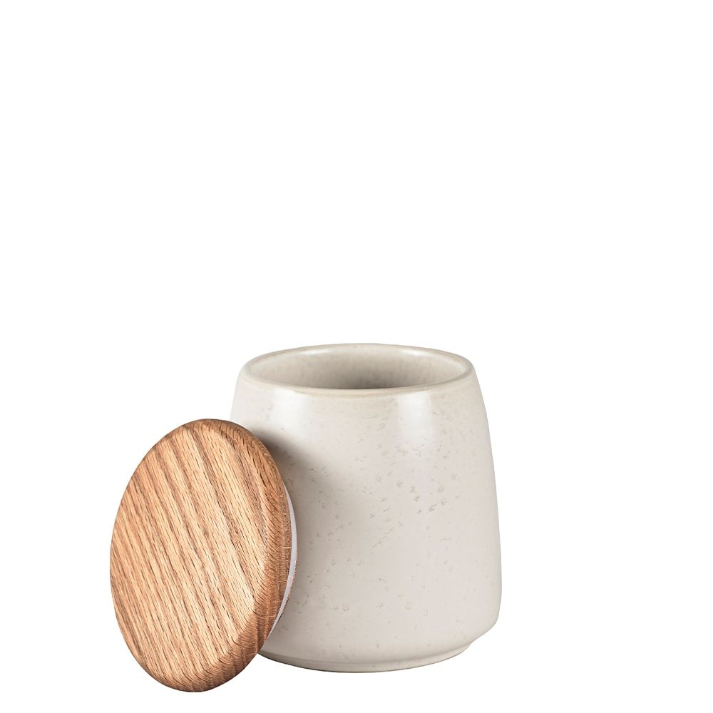 Bitz - Vorratsbehälter mit Deckel - 12 cm - Matt Creme Bitz - Vorratsbehälter mit Deckel - 12 cm - Matt Creme