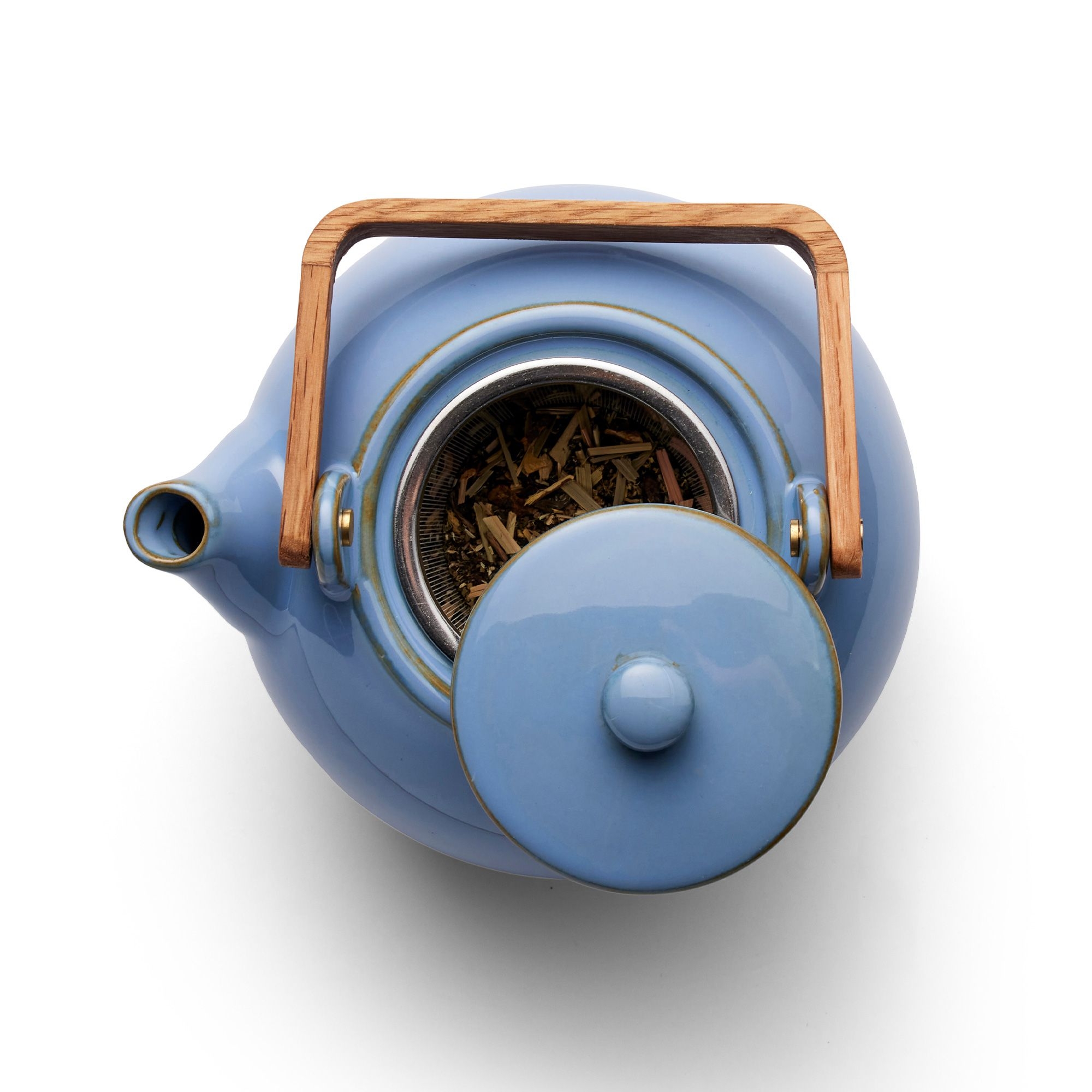 Bitz - Teapot with tea strainer - 1.2 L -  Shiny Ocean Bitz - Teapot with tea strainer - 1.2 L -  Shiny Ocean