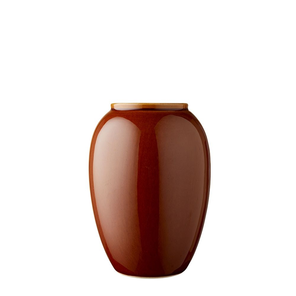Bitz - Steingut Vase - 20 cm - Amber Bitz - Steingut Vase - 20 cm - Amber