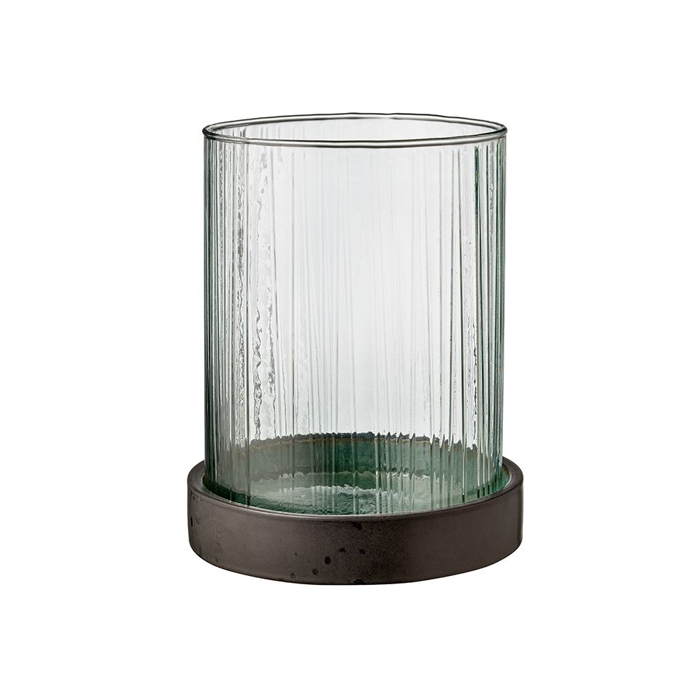 Bitz - Hurricane mit LED Kerze - 24 cm - Grün Bitz - Hurricane mit LED Kerze - 24 cm - Grün