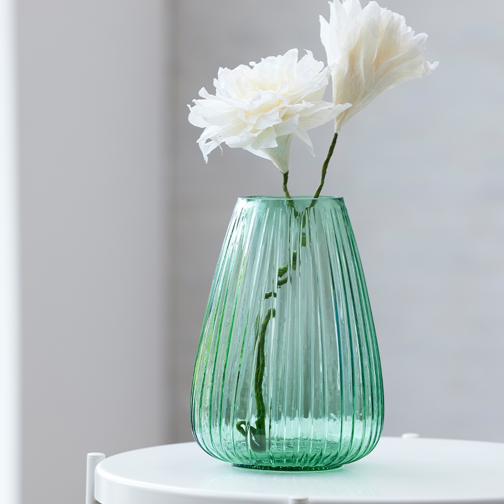 Bitz - Kusintha Vase - 22 cm - Grün
