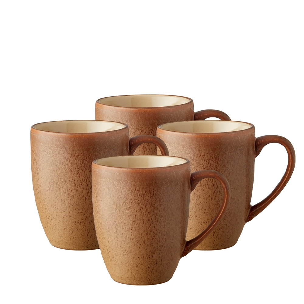Bitz - Becher mit Henkel - 300 ml - wood - 4er Set Bitz - Becher mit Henkel - 300 ml - wood - 4er Set