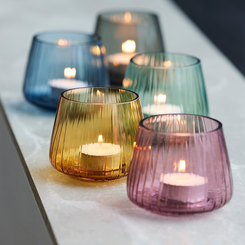 Bitz - Kusintha Teelichthalter - 2er Set - Amber Bitz - Kusintha Teelichthalter - 2er Set - Amber