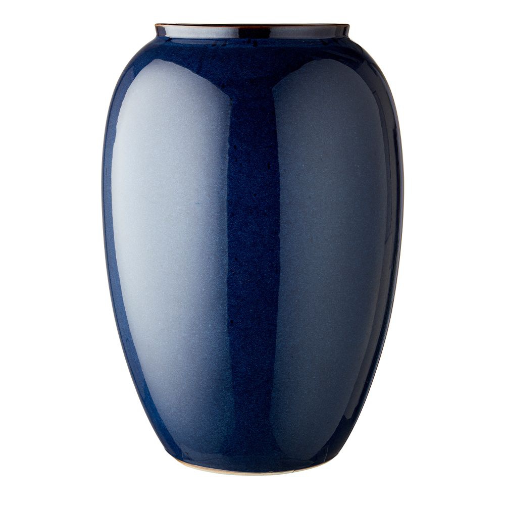 Bitz - Steingut Vase - 50 cm - Dunkelblau