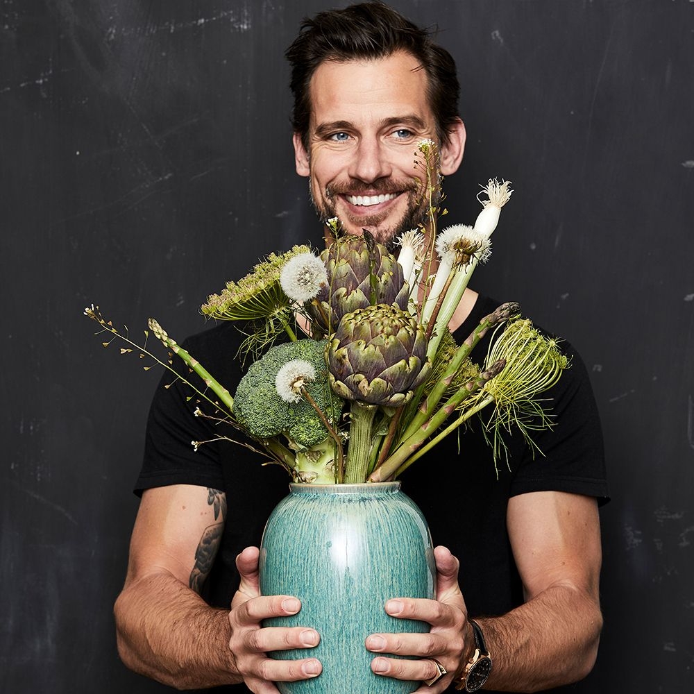 Bitz - Steingut Vase - 25 cm - Grün Bitz - Steingut Vase - 25 cm - Grün