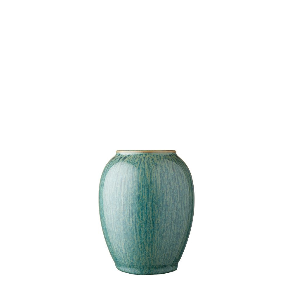 Bitz - Steingut Vase - 12,5 cm - Grün